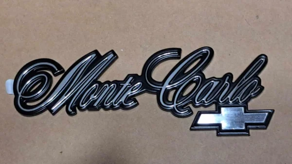 1978-1980 “Monte Carlo” Trunk Lid Script Emblem with Bowtie